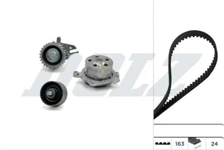 ALFA ROMEO К-кт ГРМ (помпа + ремень + ролик) 147 (937_) 1.6 16V T.SPARK ECO 01-10, 156 Sportwagon (932_) 1.6 00-06 DOLZ KD086