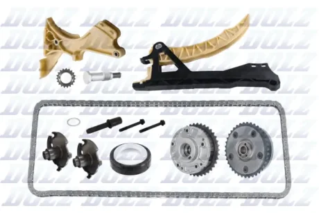 Комплект ланцюга ГРМ з ваносними шестернями BMW N42/N46 1,6/1,8 DOLZ SKCB012V