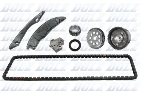 Комплект ланцюга ГРМ з ваносною шестернею HYUNDAI 1,4/1,6 G4FA/G4FC DOLZ SKCH015V