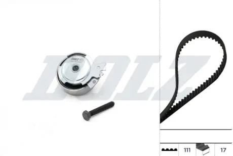 К-кт. ГРМ (ремень+ролик+крепление) OPEL 1,2-2,2: Astra F, Vectra, Corsa, Combo DAEWOO DOLZ SKD021