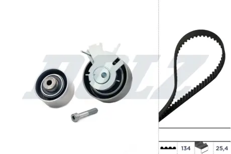 SKF К-кт. ГРМ (рем.+2шт.ролика+кріплення) Citroen Berlingo 1.6, Peugeot 307 1.6 DOLZ SKD042