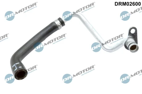 Трубка охолоджуючої рідини гума, метал) Dr.Motor DRM02600