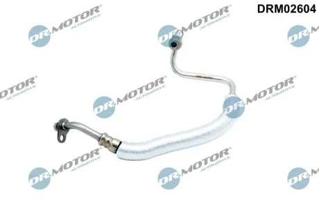 Трубка турбокомпрессора ДВЗ (чорний метал) Dr.Motor DRM02604