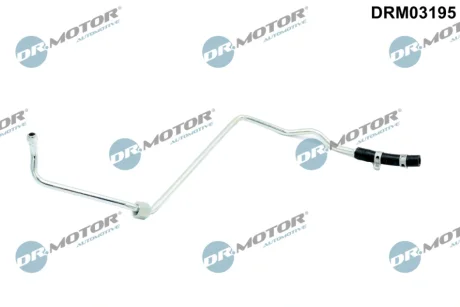 Трубка турбокомпрессора ДВЗ (чорний метал) DR.MOTOR DRM03195
