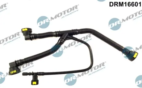 Шланг вентиляції пластиковий з фітингами DR.MOTOR DRM16601