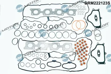Комплект прокладок з різних матеріалів DR.MOTOR DRM222123S