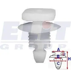 Зажими для бамперів та решiток ELIT C60139