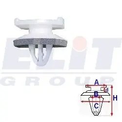 Зажим бампера ELIT C60352