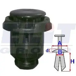 Зажим бампера ELIT C60363