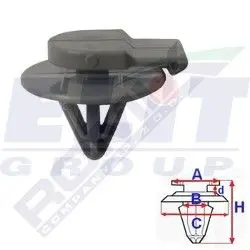 Зажими для бамперів та решiток ELIT C60605