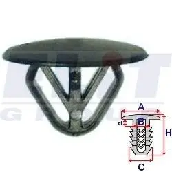Зажим бампера ELIT R 10136