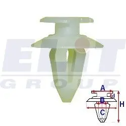 Зажим бампера ELIT R 11453