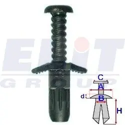 Зажим бампера ELIT R 12230