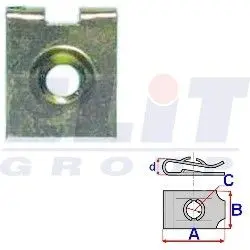 Зажим бампера ELIT R 12623