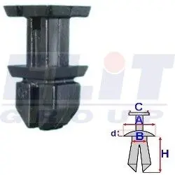 Зажим бампера ELIT R 604201