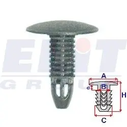 Зажим бампера ELIT R A175047