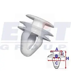 Зажим бампера ELIT R B22067