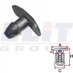 Зажим бампера ELIT R C10049