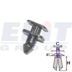Зажим бампера ELIT R C30056