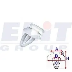 Зажим бампера ELIT R C50550