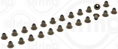 Комплект ущільнень, шток клапана 24 шт PSA/JAGUAR/LAND ROVER 2,7/3,0 HDi ELRING 505.690 (фото 1)