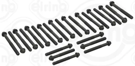 Набір болтів ГБЦ (зовнішній torx) (26шт) RVI MIDLUM, PREMIUM 2 VOLVO 8700, 8900, B6, B7, FE, FE II, FL II, FL III MAZ 200 DEUTZ FAHR 9000, AGROTRON X D7E240-TTCD7.8L06 01.91- ELRING 908.350