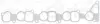 Прокладка впускного колектора ISUZU D-MAX I, D-MAX II, D-MAX III, FORWARD F, GRAFTER, N (5TH GENERATION), N (6TH GENERATION) CHEVROLET N 2.5D/3.0D 01.06- ELRING 996.650 (фото 1)