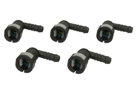 (EN) Cable quick-coupler (кутове дюйм., гума без ущільнюючого кільця, діаметр патрубка: 7,89мм, ID 7,5 7,5мм, ціна за 5шт) Engitech ENT250101