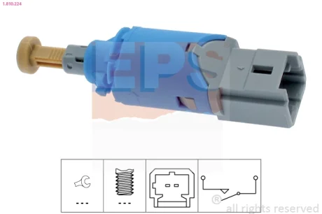 Датчик педалі зчеплення Opel Movano B 2.3CDTi/Renault Kangoo 1.5/1.6DCi 08- (2 конт.) EPS 1.810.224