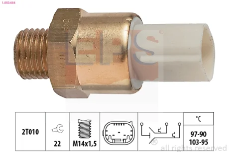 BMW датчик включення вентилятора E36,E39 EPS 1.850.684