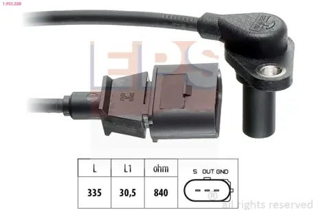 VW датчик обертів двигуна Audi A3,Golf IV,Skoda Octavia 1.6/2.0 EPS 1.953.220