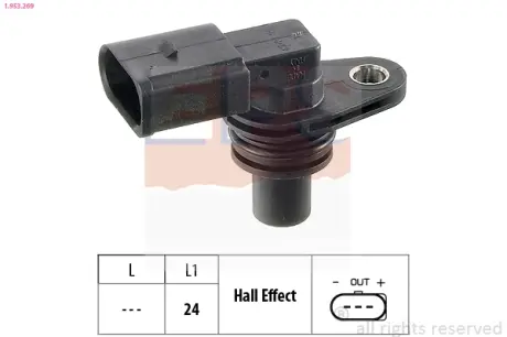 VW Датчик оборотов двигателя Audi A2,Caddy III 1,4 04-, Golf IV/V 1,4Skoda Fabia,Octavia,Touareg EPS 1.953.269