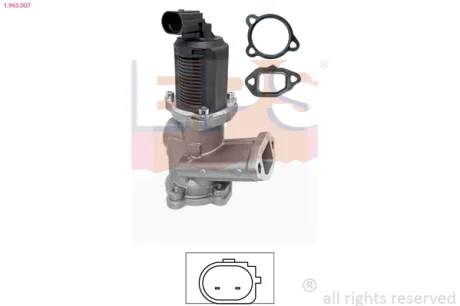 OPEL клапан EGR Combo,Corsa 1.3CDTI, Fiat Doblo 1.3 JTD EPS 1.963.007