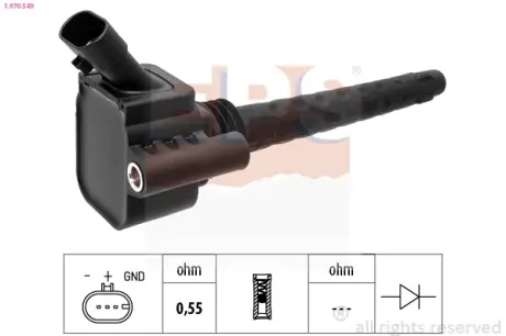 FIAT Катушка зажигания 500X, Punto,Lancia, JEEP Renegade EPS 1.970.549