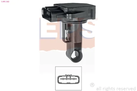 Витратомір повітря Land Rover Discovery III 3.2-4.4 04-/Toyota Rav 4 1.8-2.0/2.2D 00- EPS 1.991.163