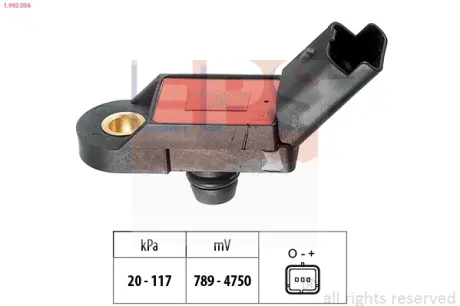 CITROEN датчик тиску FIAT EPS 1.993.056