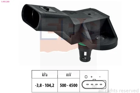 VW датчик тиску Golf, Passat, Touran, 1,4TSI 08 EPS 1.993.280