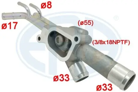 Фланець патрубка охолод.рідини ERA 354087