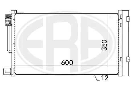 Радіатор кондиціонера ERA 667010