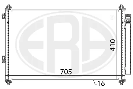 Радіатор кондиціонера ERA 667057