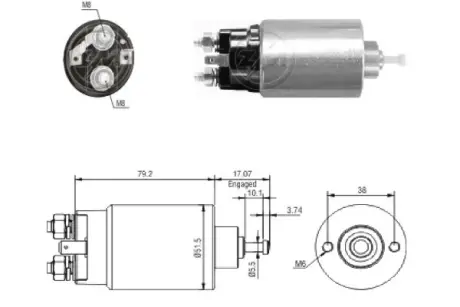 Деталi стартерiв/генераторiв ERA ZM769