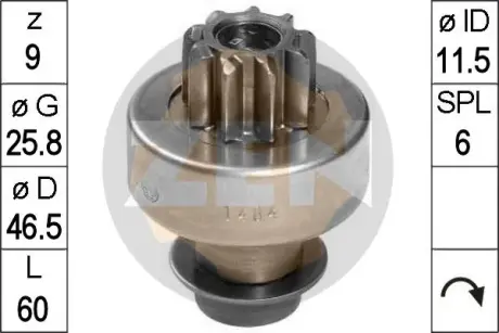 Бендикс стартера ERA ZN1484