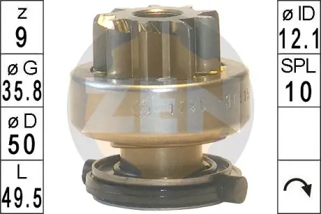 Бендикс стартера ERA ZN1790