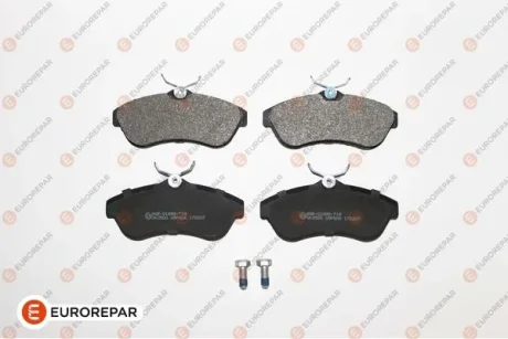 Гальмівні колодки пер. Citroen C2/C3 02- (TRW) (129.1x56.3x19.6) Eurorepar 1617270280