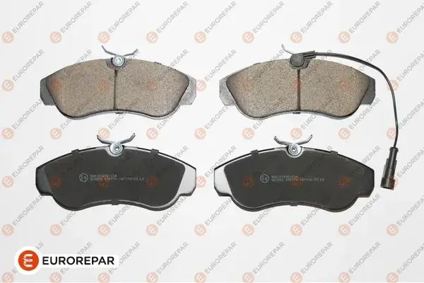 Гальмівні колодки дискові (комплект 4 шт) Eurorepar 1617277980 (фото 1)