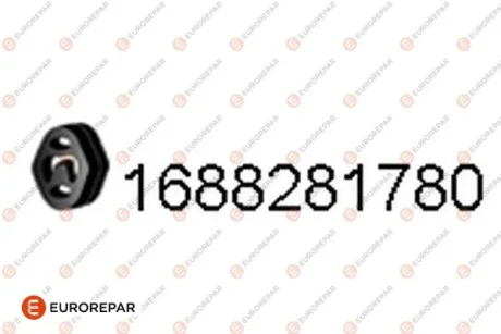 Кріплення гумове Eurorepar 1688281780