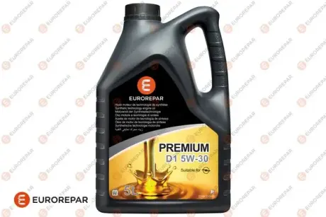5л Олива моторна PREMIUM D1 5W-30 (Dexos 1 Gen3, Quality Level: GM 6094M) EUROREPAR 1690687680