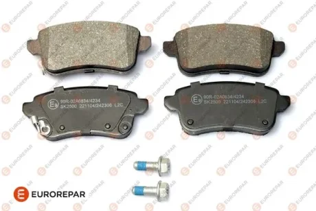 RENAULT гальмівні колодки задн Fluence 10-, Megane III,Scenic 09 Eurorepar 1697651780