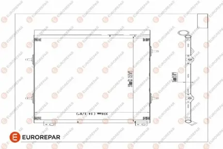 Радіатор кондиціонера EUROREPAR E163371