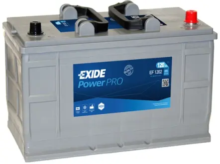 Акумуляторна батарея 120Ah/870A (349x175x235/+R/B1) PowerPro EXIDE EF1202